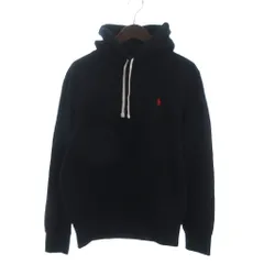 ポロ ラルフローレン POLO RALPH LAUREN パーカー スウェット 長袖 プルオーバー 裏起毛 ロゴ刺繡 ポニー 黒 ブラック S