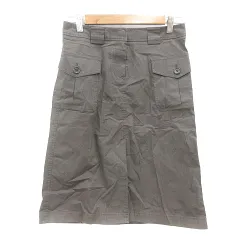 セオリー Theory タイトスカート ひざ丈 0 S 茶 ブラウン /MN