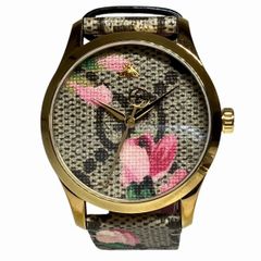 超希少✨美品✨グッチ タイムレス フラワー レザー 花 GG インター 