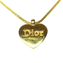 ディオール　ハート　ロゴ　ブランド小物　ネックレス　レディース