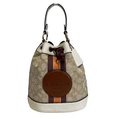 コーチ　COACH　シグネチャー　デンプシーバケット　C7084　2WAY　バッグ　ハンドバッグ　ショルダーバッグ　レディース　美品