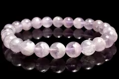 【１点物】希少◇半々タイプ アメジストファントム　8mm　ブレスレット パワーストーン 天然石 _MC5138