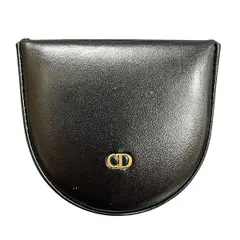 ディオール　コインケース　小銭入れ　レザー　ブラック　ユニセックス
