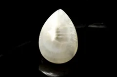 【１点物】天然沸石◇天眼模様 トムソナイト(沸石)　20x14mm　ドロップ ルース パワーストーン 天然石 _PC9545