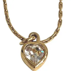 ディオール　ハート　ロゴ　ブランド小物　ネックレス　レディース