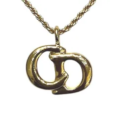 ディオール　CDロゴ　ゴールド　ブランド小物　ネックレス　レディース　美品