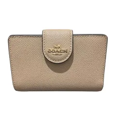 コーチ　COACH　ミディアムコーナージップウォレット　C6390　2つ折り財布　レディース　美品