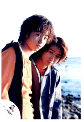 嵐 00年 カレンダー撮影ハワイ 櫻井翔/大野智 公式写真 *1枚