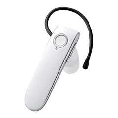 【新品】 エレコム Bluetooth ブルートゥース ヘッドセット ワイヤレス 通話 音楽対応 iPhone android対応 着脱式イヤホン付 1年間 ホワイト LBT-HPS04MPWH 0