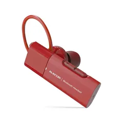 【新品】 エレコム(ELECOM) BluetoothハンズフリーヘッドセットUSB Type-C(充電端子) 通話・音楽用 大型通話ボタン付き 3DFitイヤーフック LBT-HSC10MPRD レッド