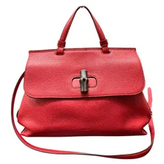 グッチ　GUCCI　392013　バンブー　レザー　2WAY　バッグ　ハンドバッグ　ショルダーバッグ　レディース