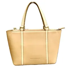 バーバリー　ベージュ　レザー　バッグ　ハンドバッグ　トートバッグ　レディース