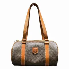 セリーヌ　Celine　マカダム　ブラウン　ミニボストン　バッグ　ハンドバッグ　レディース