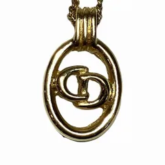 ディオール　CDモチーフ　ブランド小物　ネックレス　レディース