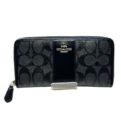 コーチ　COACH　シグネチャー　F54630　ラウンドファスナー　長財布　ユニセックス