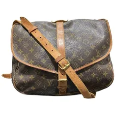 ルイヴィトン　Louis Vuitton　モノグラム　ソミュール35　M42254　バッグ　ショルダーバッグ　レディース