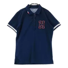 サイズ：L TOMMY HILFIGER GOLF トミー ヒルフィガーゴルフ  半袖ポロシャツ  ネイビー系 [240101625524] ゴルフウェア レディース ストスト