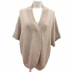 23区 オンワード樫山 カーディガン ニット 前開き 七分袖 モヘヤ混 38 M ベージュ /YK