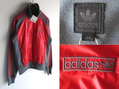 新品タグ付 00sビンテージ adidas originals アディダスオリジナルス ロゴ刺繍 生地切替 ハイネック トラックジャケット ジャージ 2XS