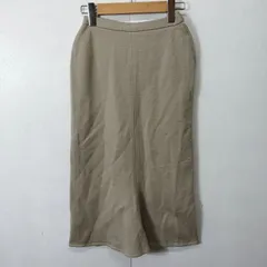 SONIA RYKIEL ソニアリキエル ロング スカート ウール 無地 シンプル フランス製 ユーロ 古着 vintage ベージュ サイズ 38 B433のサムネイル