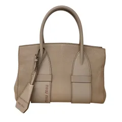 MIUMIU ミュウミュウ マドラス ハンドバッグ ハンドバッグ 5BA101 レディース ゴートスキン ピンク 中古