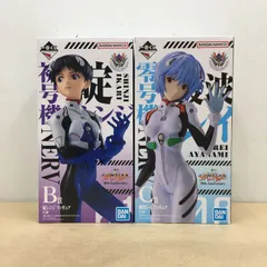 未開封 一番くじ 新世紀エヴァンゲリオン 30th Anniversary B賞 碇 C賞 綾波 フィギュア セット【M4146-003】