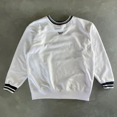 【k-52】 Reebok スウェット　Lサイズ　ホワイト　ワンポイントロゴ　シンプル