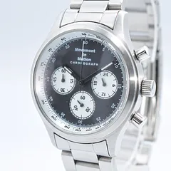 TiCTAC チックタック Movement in Motion ムーブメントインモーション Quartz クォーツ クロノグラフ Watch ウォッチ 腕時計 Men's メンズ 男性 逆パンダ 10気圧防水 10BAR 新品バッテリー 稼働品のサムネイル