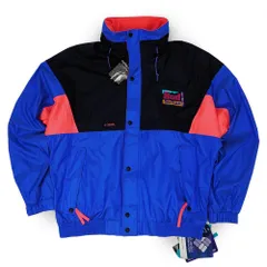 コロンビア Columbia 未使用 デッドストック 90s 90年代 フリースライナー ナイロンジャケット BUD SKI TEAM バドワイザー USA ヴィンテージ 古着 メンズ コート ジャケット ブルー ブラック L【中古】