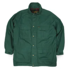 エディーバウアー Eddie Bauer 90s 90年代 ウールライナー マウンテンパーカー 黒タグ Wool Lined Mountain Parka USA ヴィンテージ 古着 メンズ ジャケット グリーン 緑 L【中古】