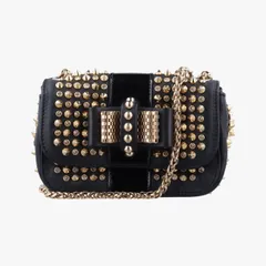 クリスチャンルブタンChristian Louboutinウィート チャリティー チェーン ブラック レザー 