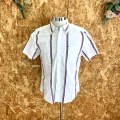 SG5208 TOMMY HI ボタン ダウン ストライプ柄 シャツ