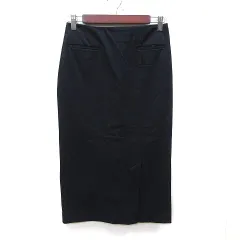 イッカ ikka タイトスカート ロング M 紺 ネイビー /YI