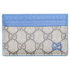 GUCCI (グッチ) GG カードケース ブルー トリム 768248 FACQC 9441