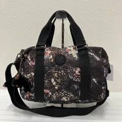 9711　KIPLING　キプリング　2way　ショルダーバッグ　ハンドバッグ　トートバッグ　チャーム付き　モンキー　ゴリラ　ミラーボール柄　レディース　ポケット多数　軽量　カジュアル　シンプル