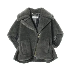 マックスマーラ MAX MARA ポンチョ テディベア ケープジャケット ウール シルク ポンチョ レディース Used Aのサムネイル