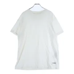JIL SANDER + (ジルサンダープラス) ブランドロゴ刺繍 半袖Tシャツ カットソー ホワイト