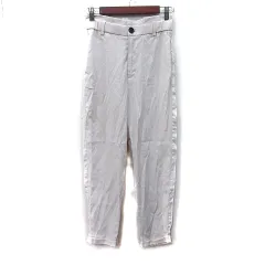 ザラ ZARA テーパードパンツ 白 オフホワイト /YI