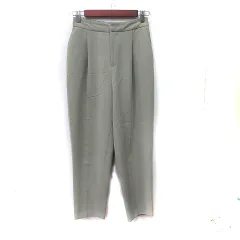 アダムエロペ Adam et Rope' スラックスパンツ 36 S 緑 カーキ /YI