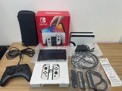 【成】Nintendo switch 有機ELモデル WHITE 本体 ＆ ホリパッドfor Nintendo switchセット ケース付 【5468YO】B17