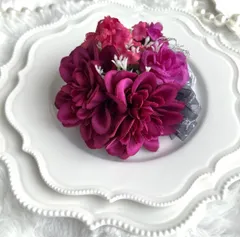 9.コサージュ｜卒業式 入学式 セレモニー 華やか ピンク フラワー ハンドメイド