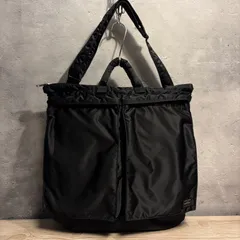PORTER TANKER ヘルメットバッグ ブラック 2WAY 旧ファスナー Lサイズ 大容量 ショルダー調整可 ポーター タンカー 吉田カバン