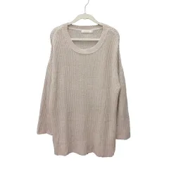 ココディール COCO DEAL ニット セーター クルーネック 長袖 2 ライトベージュ /MS