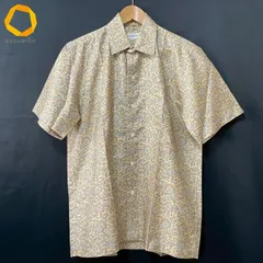 #snc ジムトンプソン JIM THOMPSON 半袖シャツ M 黄系 マルチ アロハシャツ ペイズリー柄 シルク ポケット 美品 メンズ [908263]
