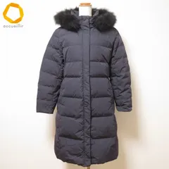 #wnc アンタイトル UNTITLED コート 42 紺 ダウン フェザー混 フォックスファー 撥水加工 ロング レディース [949166]のサムネイル