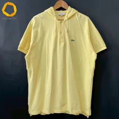 #snc ラコステ LACOSTE ポロシャツ 5 黄 半袖 フード メンズ [966697]