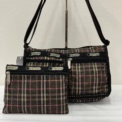 9519　LeSportsac　レスポートサック　ショルダーバッグ　チェック柄　ブラック　黒　ブラウン　ピンク　レディース　軽量　カジュアル　シンプル