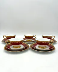 美品】大倉陶園 OKURA アレキサンドリーヌ カップ＆ソーサー 16.5cm 