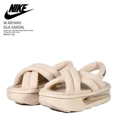 NIKE (ナイキ) W AIR MAX ISLA SANDAL (ウィメンズ エア マックス アイラ サンダル) 厚底 スポサン スタイルアップ きれいめ カジュアル ストリート (ベージュ/シルバー) IH6353-126 IH6353 126
