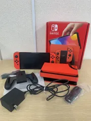 ÷5【通電動作確認済み】Switch Nintendo Switch本体 有機EL マリオレッド